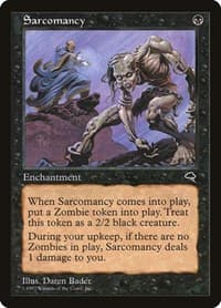 Sarcomancy - Tempest - Magic: The Gathering card