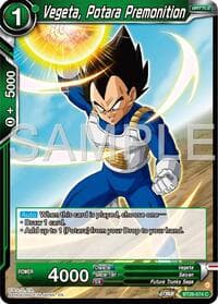 Vegeta, Potara Premonition - Ultimate Advent - Dragon Ball Super: Masters card