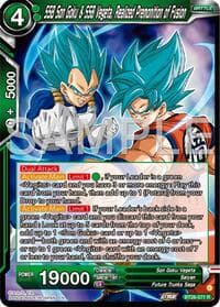 SSB Son Goku & SSB Vegeta, Realized Premonition of Fusion - Ultimate Advent - Dragon Ball Super: Masters card