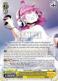 Feelings to Express, Rina Tennoji - Love Live! School Idol Festival Series 10th Anniversary Premium Booster - Weiss Schwarz card