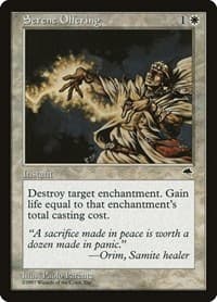 Serene Offering - Tempest - Magic: The Gathering card