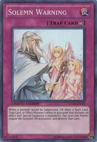 Solemn Warning - 2011 Collectors Tins - YuGiOh card
