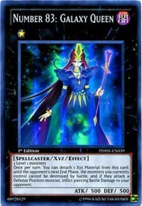 Number 83: Galaxy Queen - Photon Shockwave - YuGiOh card