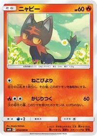 Litten - SM10: Double Blaze - Pokemon Japan card