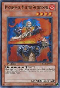Prominence, Molten Swordsman - Hidden Arsenal 5: Steelswarm Invasion - YuGiOh card