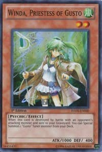 Winda, Priestess of Gusto - Hidden Arsenal 5: Steelswarm Invasion - YuGiOh card