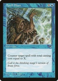 Spell Blast - Tempest - Magic: The Gathering card