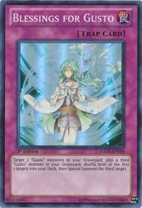 Blessings for Gusto - Hidden Arsenal 5: Steelswarm Invasion - YuGiOh card