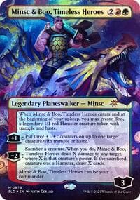 Minsc & Boo, Timeless Heroes (Rainbow Foil) - Secret Lair Drop Series - Magic: The Gathering card