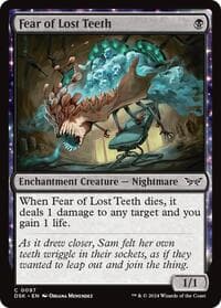 Fear of Lost Teeth - Duskmourn: House of Horror - Magic: The Gathering card