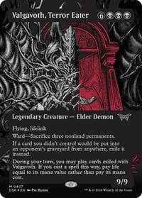 Valgavoth, Terror Eater (Showcase) (Textured Foil) - Duskmourn: House of Horror - Magic: The Gathering card