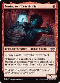Norin, Swift Survivalist (0297) - Duskmourn: House of Horror - Magic: The Gathering card