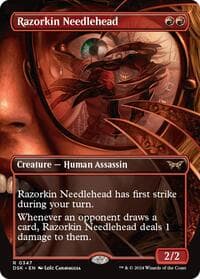 Razorkin Needlehead (Borderless) - Duskmourn: House of Horror - Magic: The Gathering card