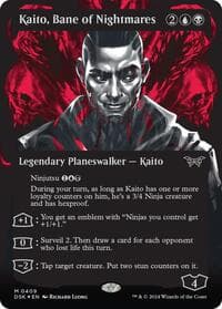 Kaito, Bane of Nightmares (Showcase) (Textured Foil) - Duskmourn: House of Horror - Magic: The Gathering card