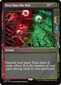 Peer Past the Veil (Showcase) - Duskmourn: House of Horror - Magic: The Gathering card