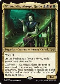 Winter, Misanthropic Guide - Duskmourn: House of Horror - Magic: The Gathering card
