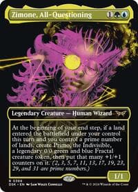 Zimone, All-Questioning (Showcase) - Duskmourn: House of Horror - Magic: The Gathering card