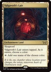 Valgavoth's Lair - Duskmourn: House of Horror - Magic: The Gathering card
