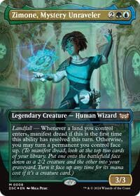 Zimone, Mystery Unraveler (Borderless) - Commander: Duskmourn: House of Horror - Magic: The Gathering card