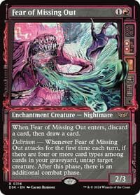 Fear of Missing Out (Showcase) - Duskmourn: House of Horror - Magic: The Gathering card