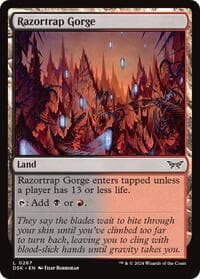 Razortrap Gorge - Duskmourn: House of Horror - Magic: The Gathering card