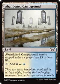 Abandoned Campground - Duskmourn: House of Horror - Magic: The Gathering card