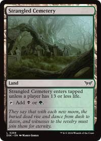 Strangled Cemetery - Duskmourn: House of Horror - Magic: The Gathering card