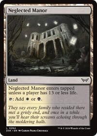 Neglected Manor - Duskmourn: House of Horror - Magic: The Gathering card