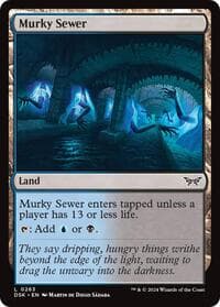 Murky Sewer - Duskmourn: House of Horror - Magic: The Gathering card