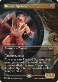 Undead Sprinter (Borderless) - Duskmourn: House of Horror - Magic: The Gathering card