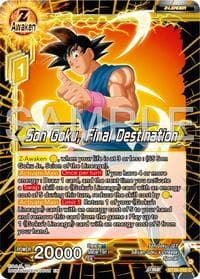 Son Goku, Final Destination - Ultimate Advent - Dragon Ball Super: Masters card