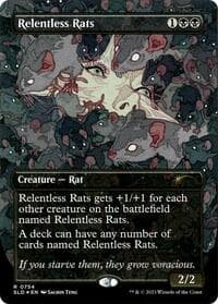 Relentless Rats (754) - Secret Lair Drop Series - Magic: The Gathering card