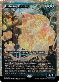 Enduring Curiosity (Showcase) (Fracture Foil) - Duskmourn: House of Horror - Magic: The Gathering card