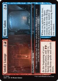 Smoky Lounge // Misty Salon - Duskmourn: House of Horror - Magic: The Gathering card