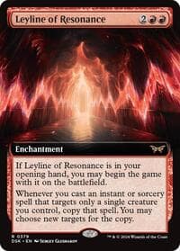 Leyline of Resonance (Extended Art) - Duskmourn: House of Horror - Magic: The Gathering card