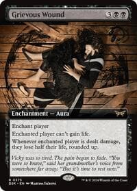 Grievous Wound (Extended Art) - Duskmourn: House of Horror - Magic: The Gathering card