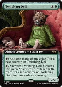 Twitching Doll (Extended Art) - Duskmourn: House of Horror - Magic: The Gathering card