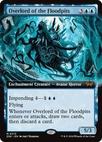 Overlord of the Floodpits (Extended Art) - Duskmourn: House of Horror - Magic: The Gathering card