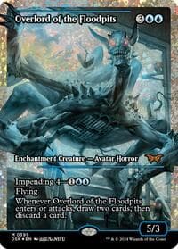 Overlord of the Floodpits (Showcase) (Fracture Foil) - Duskmourn: House of Horror - Magic: The Gathering card