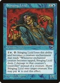 Stinging Licid - Tempest - Magic: The Gathering card