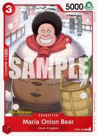 Maria Onion Bear - Two Legends Pre-Release Cards - One Piece Card Game card