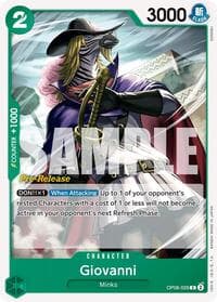 Giovanni - Two Legends Pre-Release Cards - One Piece Card Game card