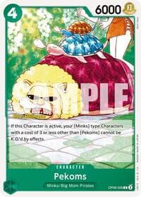 Pekoms - Two Legends Pre-Release Cards - One Piece Card Game card