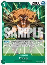 Roddy - Two Legends Pre-Release Cards - One Piece Card Game card