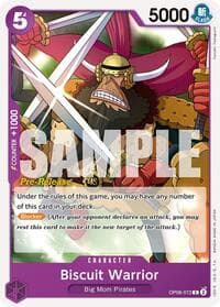 Biscuit Warrior - Two Legends Pre-Release Cards - One Piece Card Game card