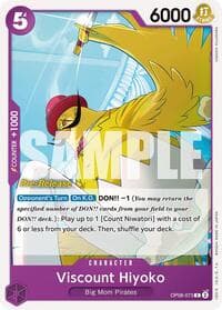 Viscount Hiyoko - Two Legends Pre-Release Cards - One Piece Card Game card