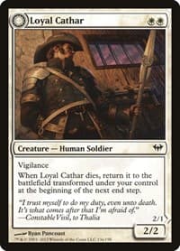 Loyal Cathar - Dark Ascension - Magic: The Gathering card