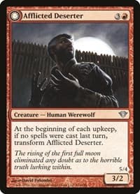 Afflicted Deserter - Dark Ascension - Magic: The Gathering card