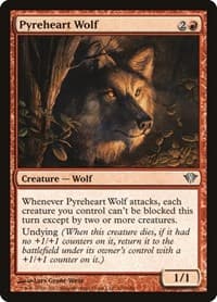 Pyreheart Wolf - Dark Ascension - Magic: The Gathering card