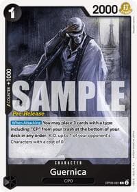 Guernica - Two Legends Pre-Release Cards - One Piece Card Game card